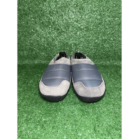 Kuru Draft Mens Size 10.5 Gray Black Casual Classic Walking Slip On Mule Slipper